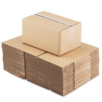 General Supply Fixed-depth Shipping Boxes, Regular Slotted Container (rsc), 12" X 8" X 6", Brown Kraft, 25-bundle freeshipping - TVN Wholesale